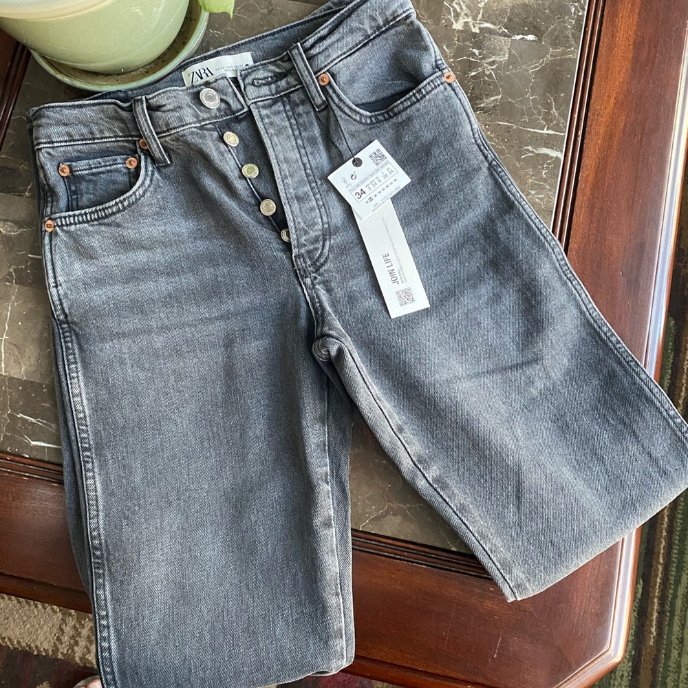 NWT Zara Slim Straight Jeans